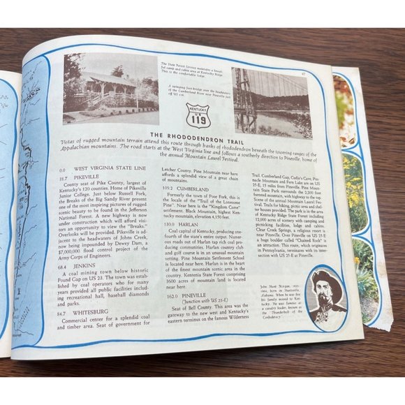 Vintage Official 1950 Kentucky Highways Road Map Photo Booklet Dept of Highways - Picture 8 of 9